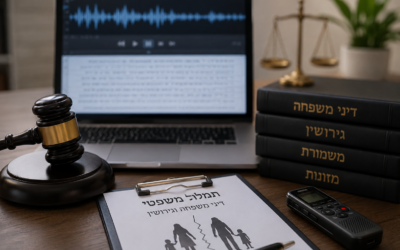 תמלול משפטי בענייני משפחה וגירושין: כשהפרטים הקטנים נמצאים בתוך ההקלטה